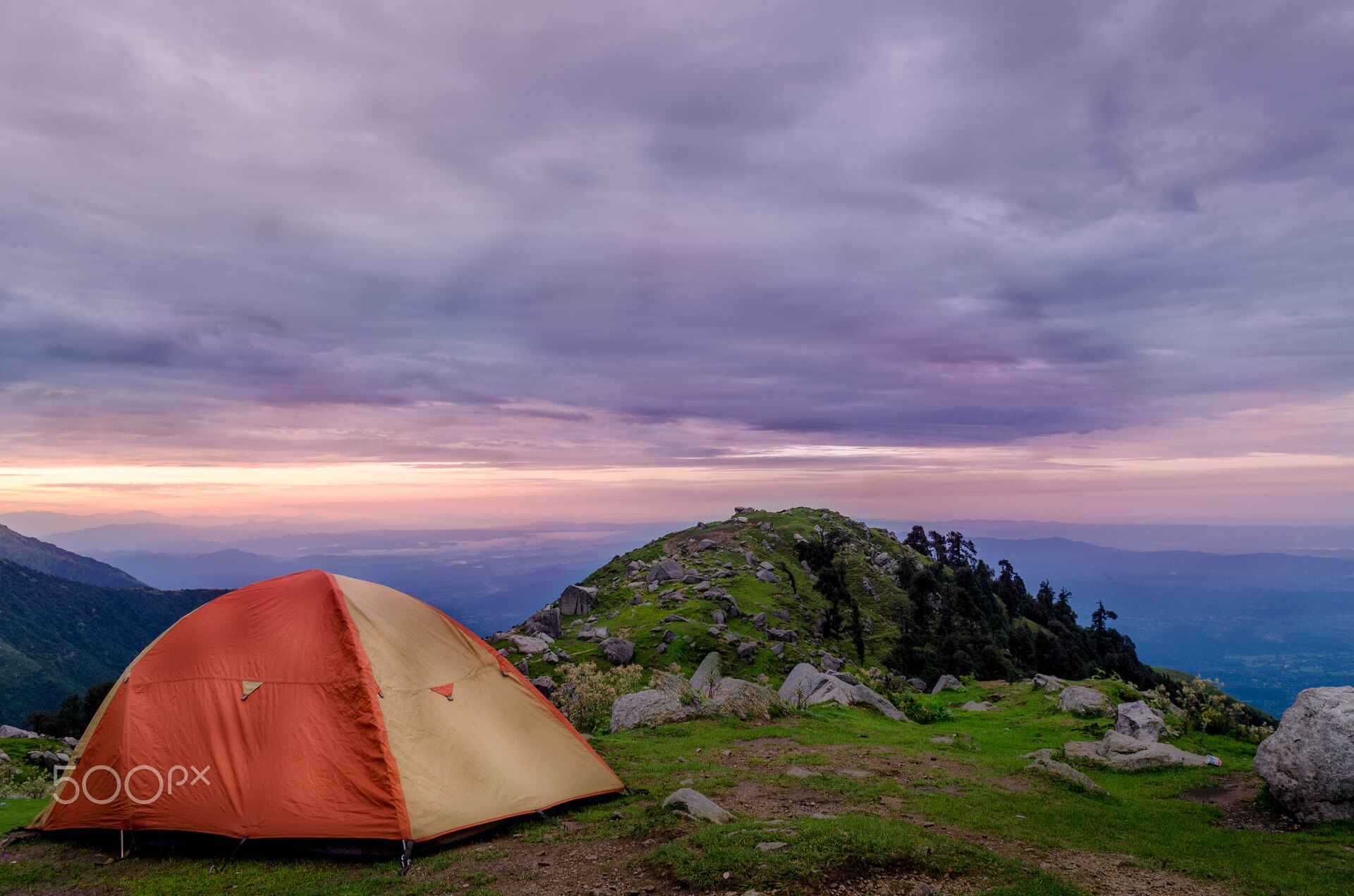 Camping near Deoria Tal, Uttarakhand